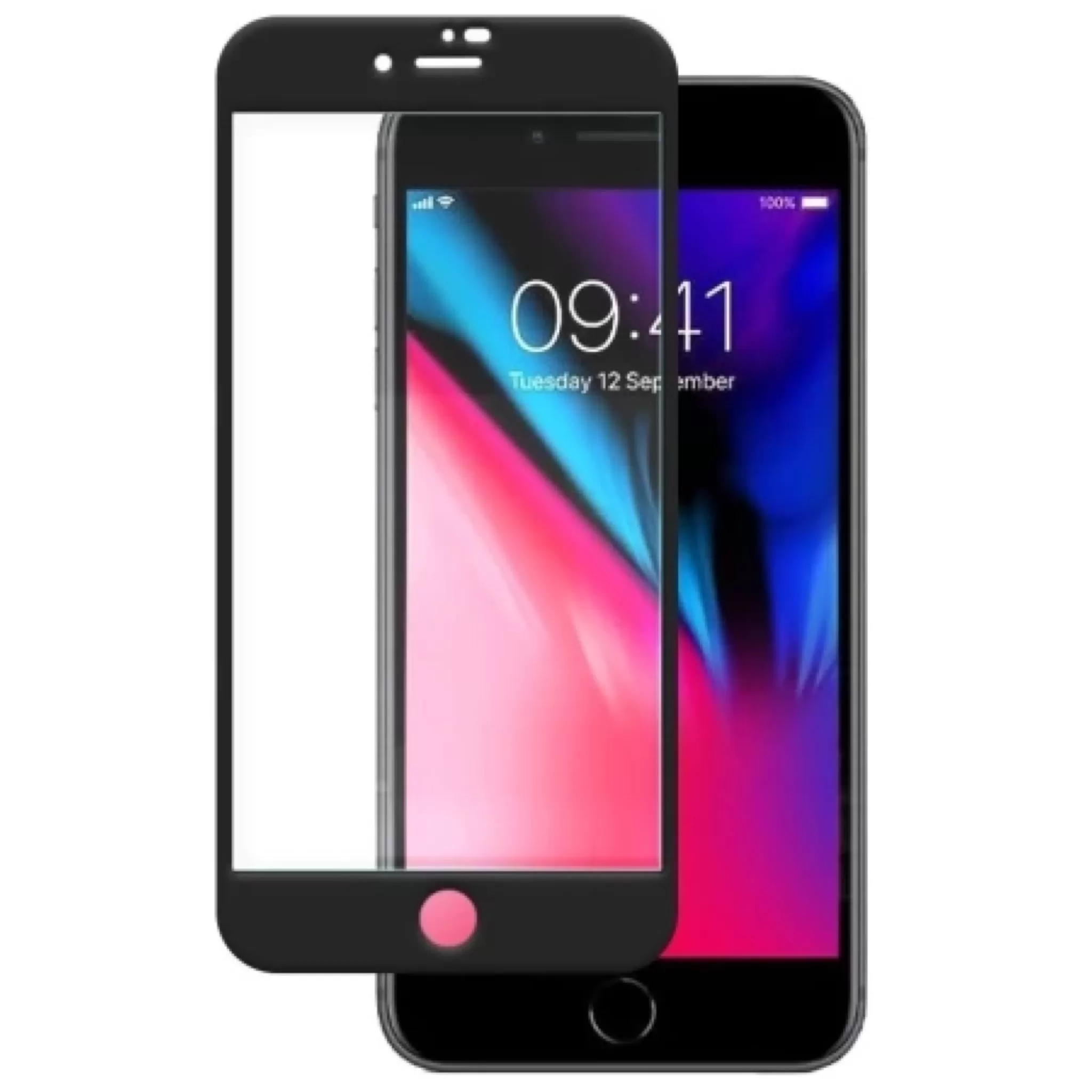 Защитное стекло Remax iPhone 7/8plus (Черное)
