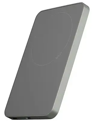 Внешний аккумулятор "vlp" Diamond Energy MagSafe, Qi2, 10000 mAh, натуральный титан