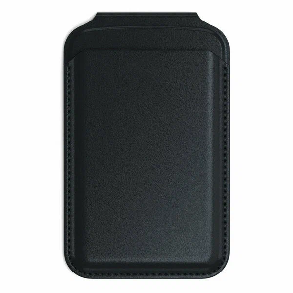 Кожаный чехол-бумажник MagSafe с подставкой Satechi, черный